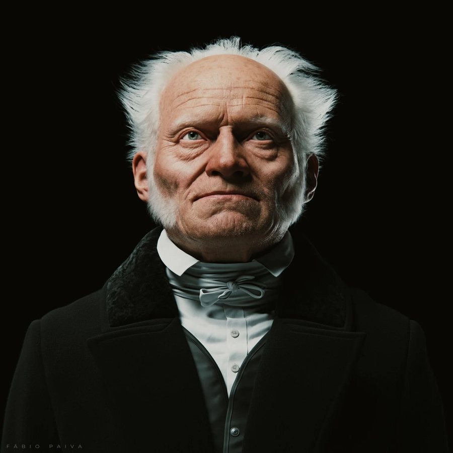 Portrait of Arthur Schopenhauer.